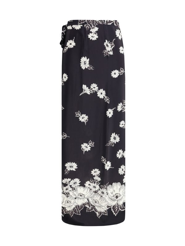 Parosh Floral Wrap Skirt