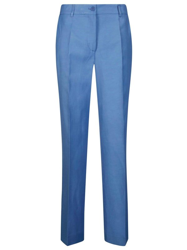 Parosh Pleated Straight-leg Trousers