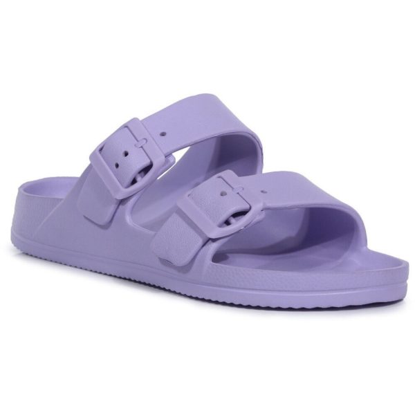(Pastel Lilac, UK Size 6 (EU 39)) Regatta Womens Brooklyn Slip On Lightweight Slider Sandals
