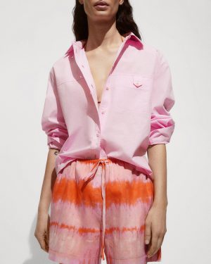 Pastel Pink Cotton Shirt