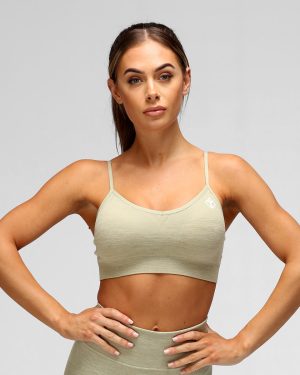 Pastel Sage Seamless Bra, XS / Green