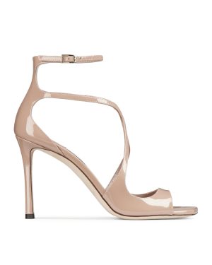 Pastel pink patent leather sandals - Jimmy Choo - Woman