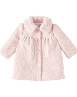 Patachou Baby faux fur-trimmed coat