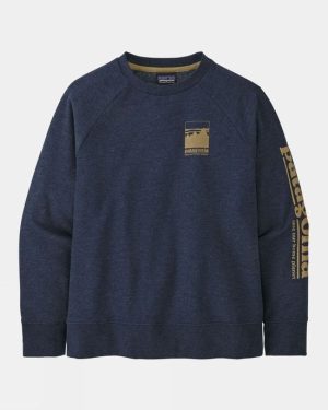 Patagonia Youth Lightweight Crew Sweatshirt 14+ - Navy