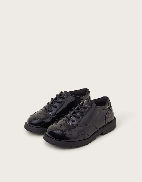 Patent Brogues Black
