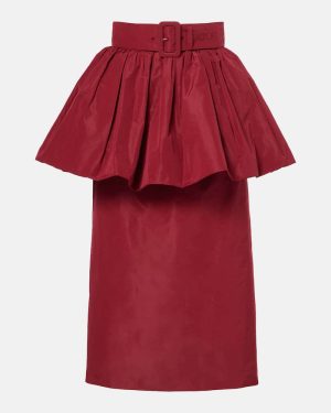 Patou Bloom ruffled pencil skirt