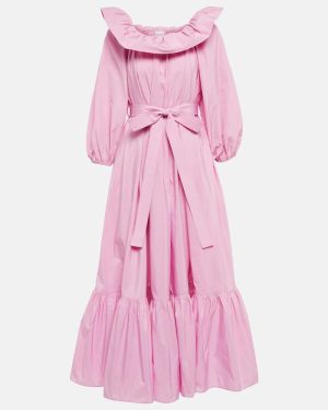 Patou Off-shoulder faille maxi dress