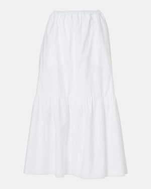 Patou Tiered cotton maxi skirt