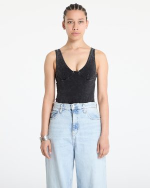 Patta Femme Acid Wash Bodysuit Black XS