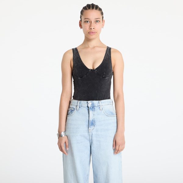 Patta Femme Acid Wash Bodysuit Black XS