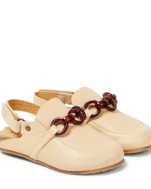 PePe Rubi leather slingback clogs