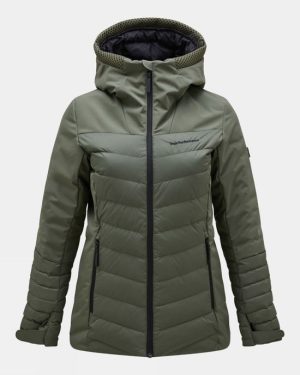 Peak Performance Womens Blackfire Ski Jacket - Dk Green