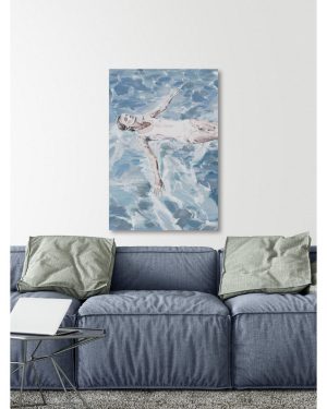 Perfect One-Piece Swimsuit - Wrapped Canvas Painting Print