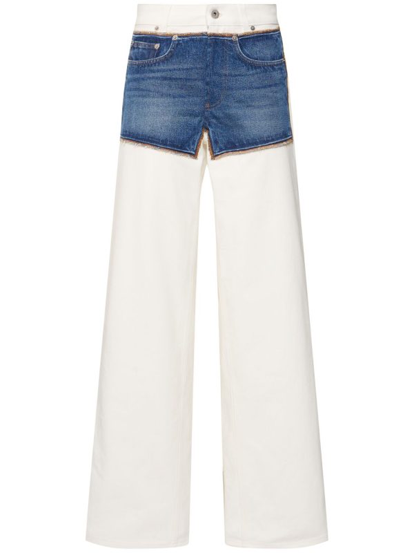 Petit Grand Trompe L'oeil Wide Jeans