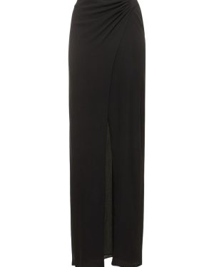 Phoebe Stretch Silk Midi Wrap Skirt