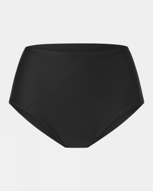 Picture Womens High Waist Bikini Bottom - Black
