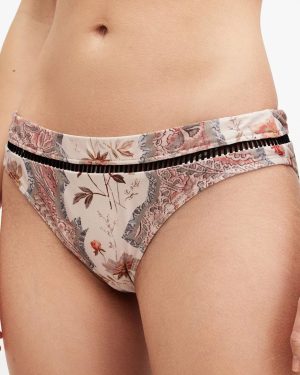 Pink Gorah Floral Print Bikini Bottom