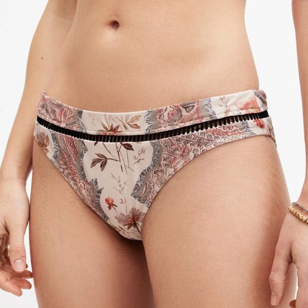 Pink Gorah Floral Print Bikini Bottom