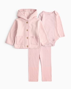 Pink Pink Jacket & Leggings 3 Piece Set (9-12 Months) - Tu by Sainsbury's