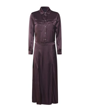 Pinko Aquilone Shirt Dress In Satin