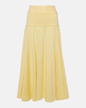 Plan C Pleated knit midi skirt