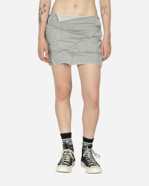 Pleated Skirt Grey