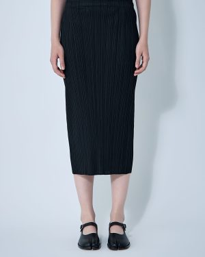Pleats Please Issey Miyake Pleated Skirt - Woman Skirts Black 4