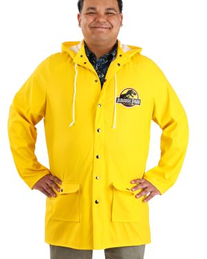 Plus Size Jurassic Park Yellow Raincoat Fancy Dress Costume | Jurassic Park Fancy Dress Costumes