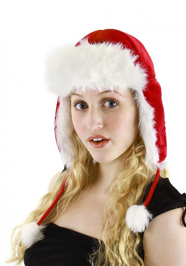Plush Santa Aviator Hat