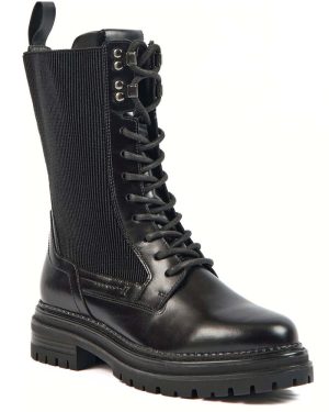 Pod Womens Polly Leather Combat Boots UK Size 7 (EU 41)