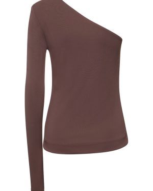 Point Long-sleeve Viscose Jersey Top