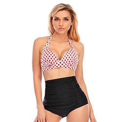 Polka Dots Retro Vintage 1950s Swimwear Bikini Swimsuit Women's Masquerade Party / Evening Bachelorette Party Adults' Top Shorts