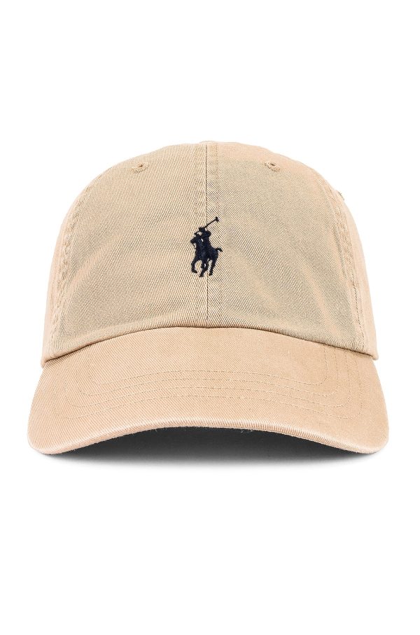 Polo Ralph Lauren Chino Cap in Nubuck & Relay Blue - Cream. Size all.