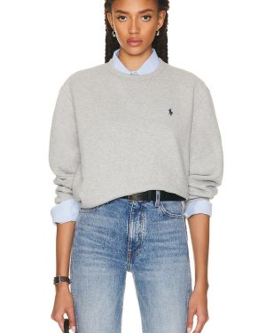 Polo Ralph Lauren Fleece Sweatshirt in Andover Heather - Grey. Size XXL (also in ).