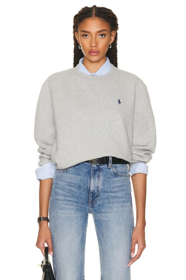 Polo Ralph Lauren Fleece Sweatshirt in Andover Heather - Grey. Size XXL (also in ).