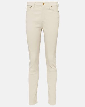 Polo Ralph Lauren High-rise skinny leg leather pant