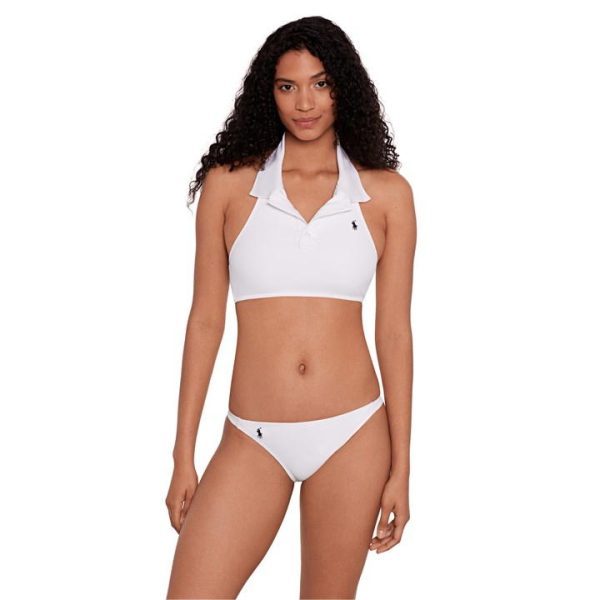 Polo Ralph Lauren Mesh Hipster Bikini Bottoms - White
