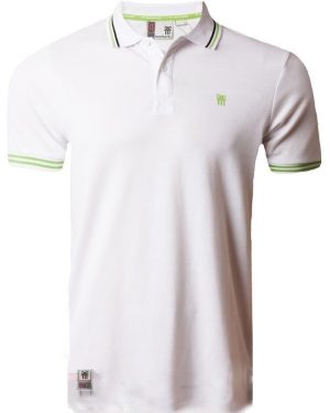 Polo Shirts Fenchurch Blackwall tipped white polo shirt / S - Tokyo Laundry