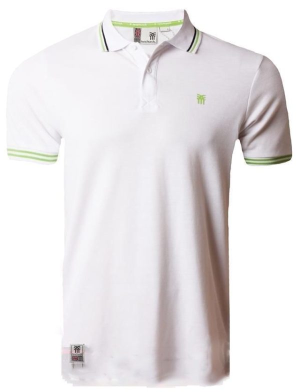 Polo Shirts Fenchurch Blackwall tipped white polo shirt / S - Tokyo Laundry