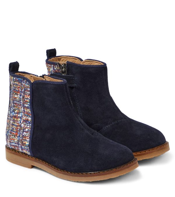 Pom d'Api Trip Back glittered suede boots