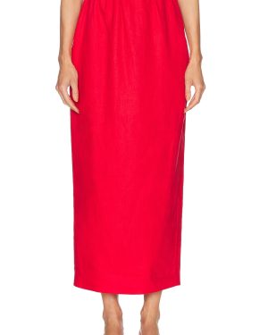 Posse Bonnie Pencil Skirt in Red - Red. Size L (also in M, S, XS).