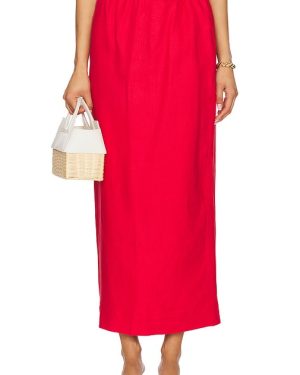 Posse Bonnie Pencil Skirt in Red. Size XS, XXS.