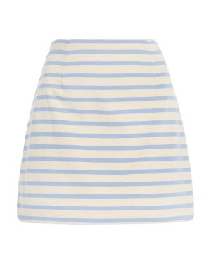 Posse - Exclusive Sedgewick Cotton Mini Skirt - Yellow - XL - Moda Operandi