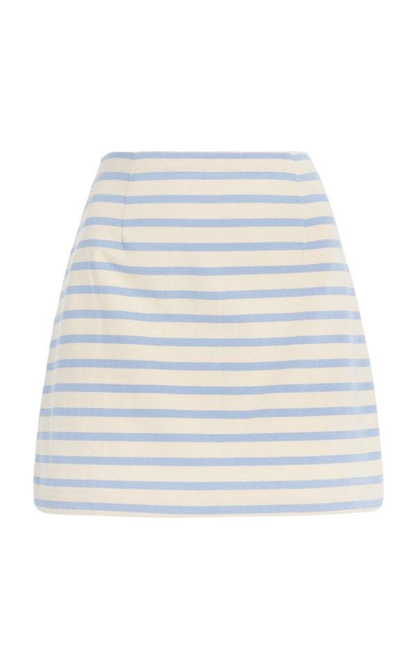 Posse - Exclusive Sedgewick Cotton Mini Skirt - Yellow - XL - Moda Operandi