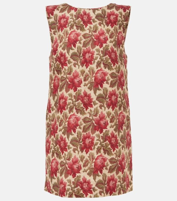 Posse Rosalie floral linen shift dress