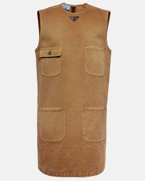 Prada Cotton canvas shift dress