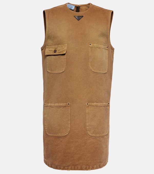 Prada Cotton canvas shift dress