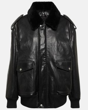 Prada Leather bomber jacket