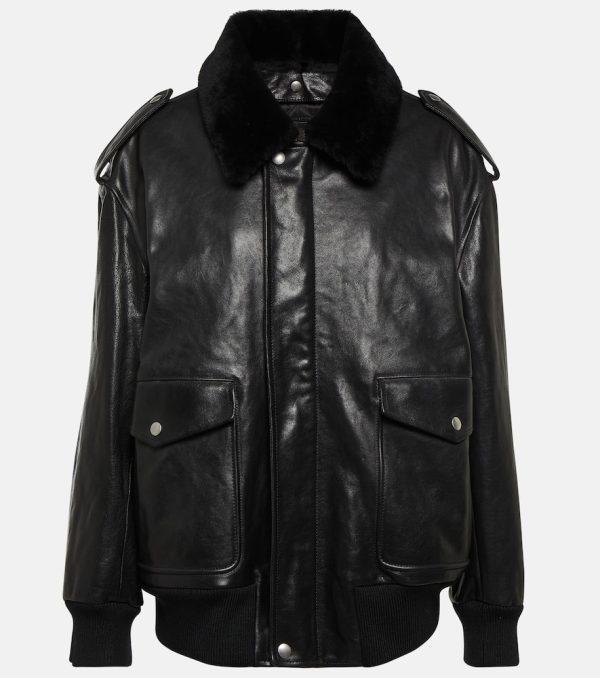 Prada Leather bomber jacket