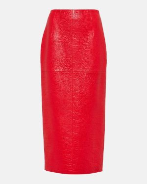 Prada Leather pencil skirt